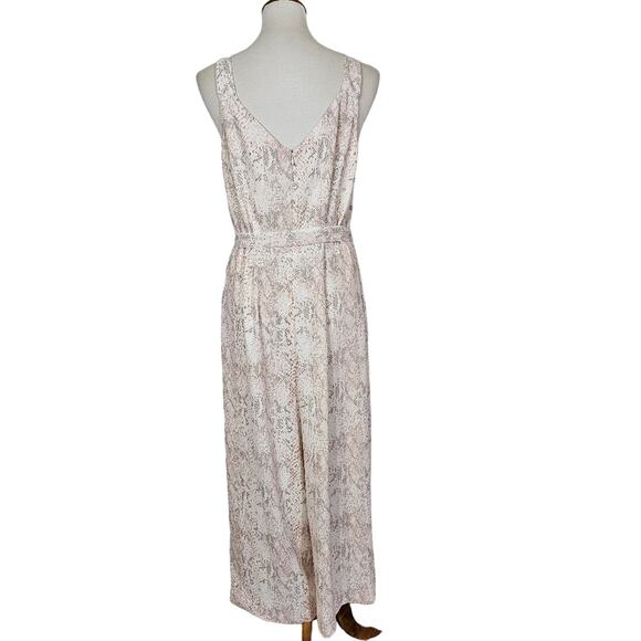 Loft Snake Print Cropped Wide Leg Jumpsuit - Picture 8 of 11